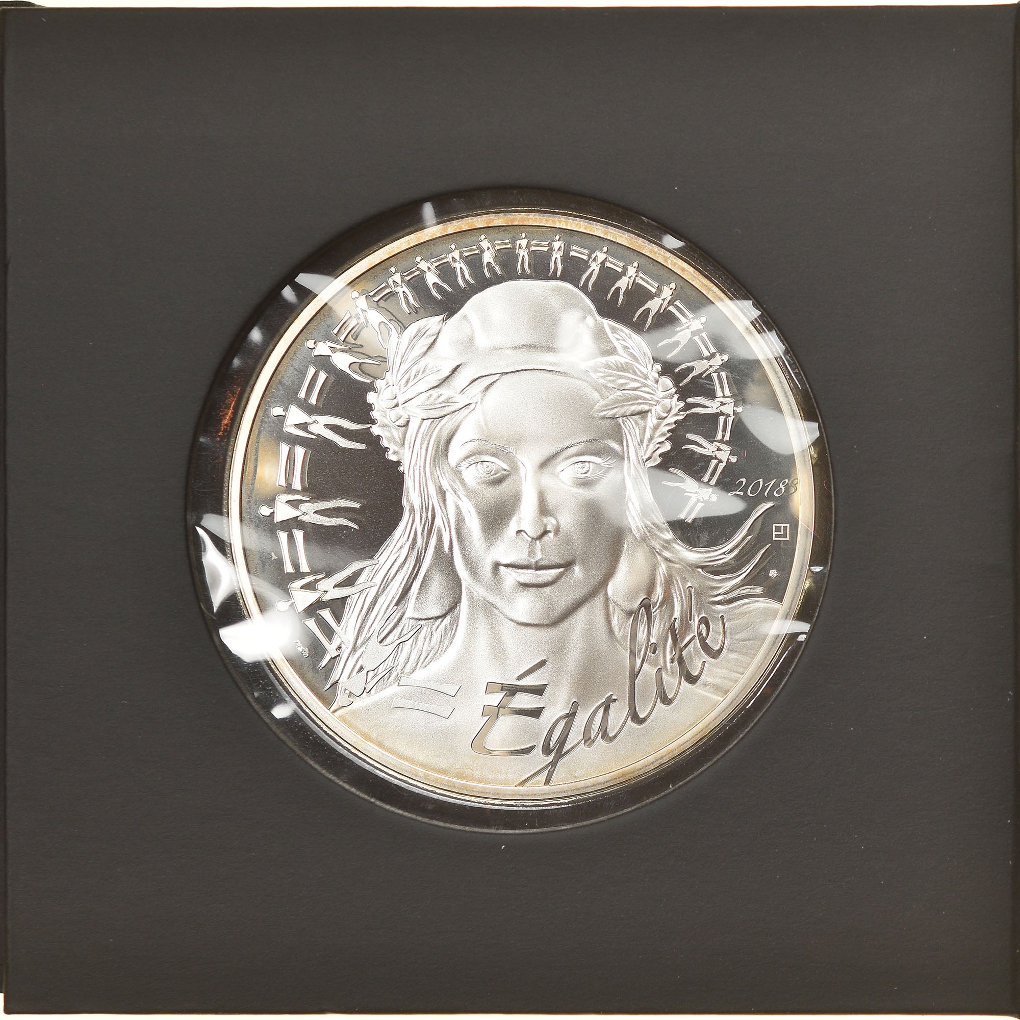 France, 100 Euro, Marianne, 2018, Paris, MS(65-70), Silver