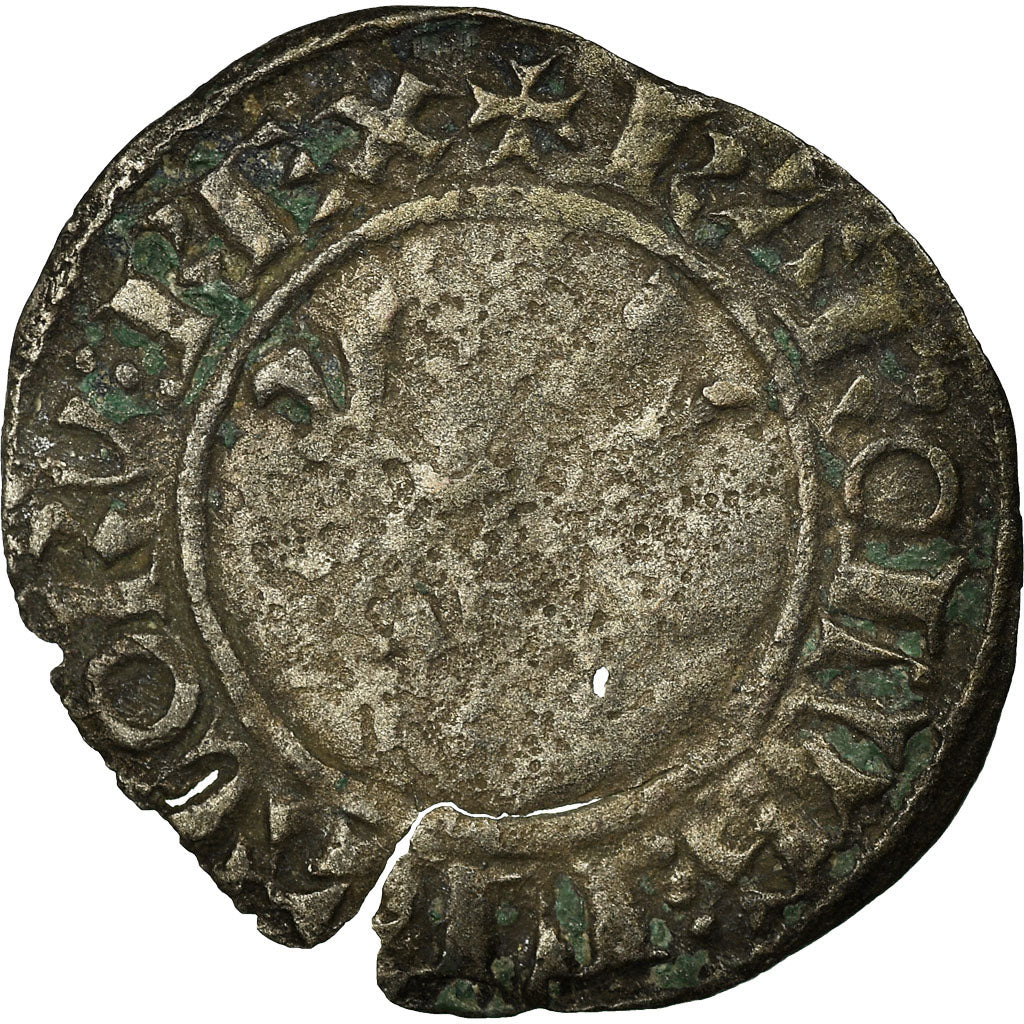 Münze, Frankreich, Charles VI, Double Tournois, Uncertain Mint, S, Billon
