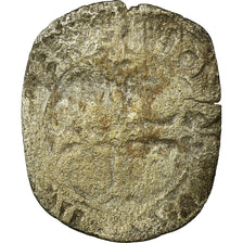 Moneda, Francia, Charles VI, Double Tournois, Uncertain Mint, BC, Vellón