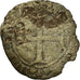 Munten, Frankrijk, Charles VI, Double Tournois, Uncertain Mint, ZG+, Billon