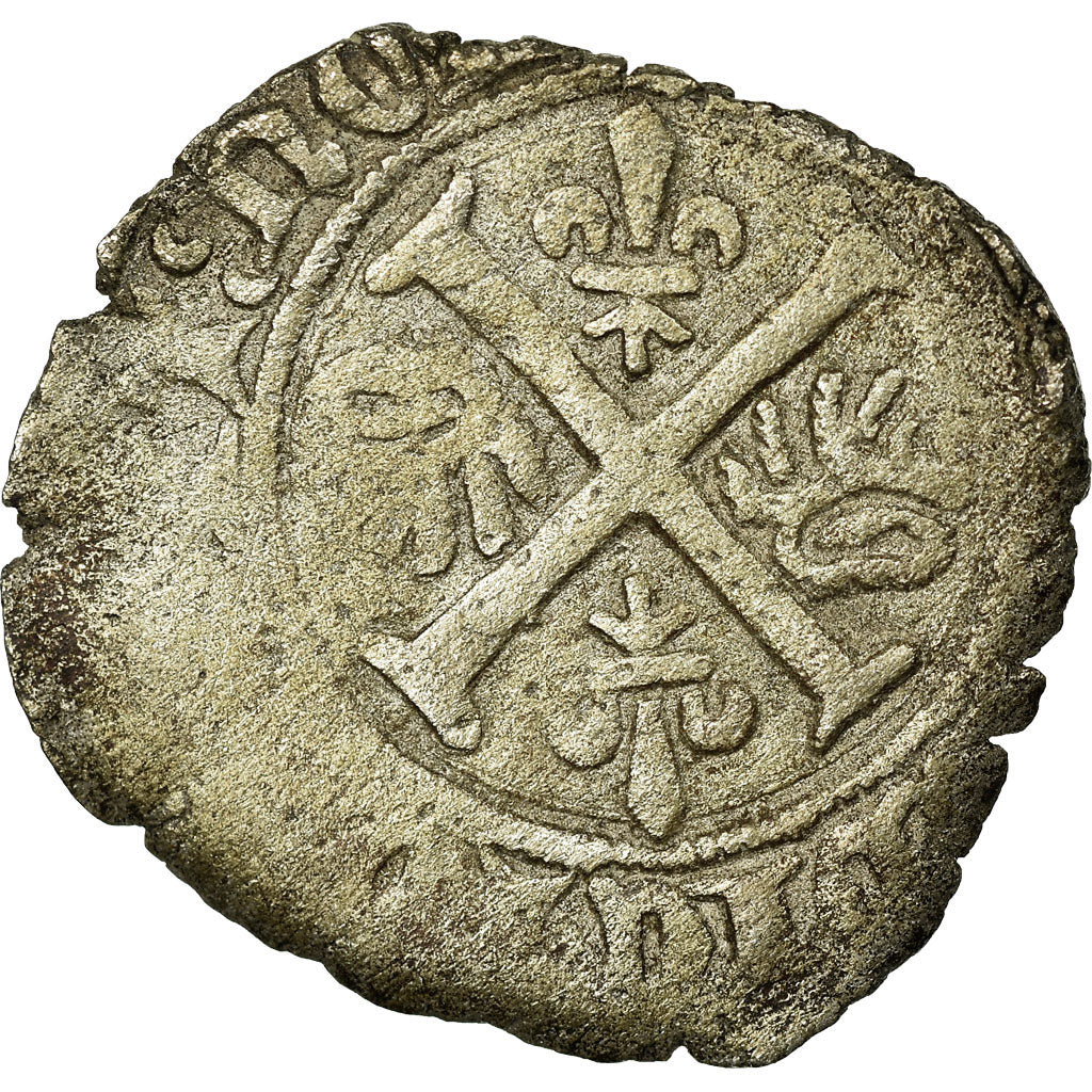 Coin, France, Jean sans Peur, Grand blanc, Auxonne, VF(20-25), Billon