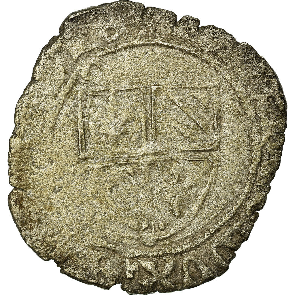 Coin, France, Jean sans Peur, Grand blanc, Auxonne, VF(20-25), Billon