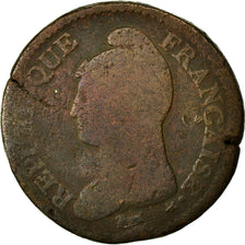 Moneta, Francia, Dupré, Decime, 1797, Paris, B, Bronzo, Gadoury:186