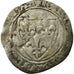 Coin, France, Charles VI, Demi Blanc Guénar, Uncertain Mint, VF(20-25), Billon
