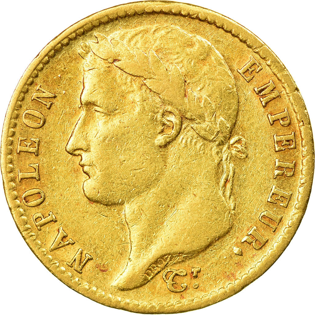 Coin, France, Napoléon I, 20 Francs, 1814, Paris, EF(40-45), Gold, KM:695.1