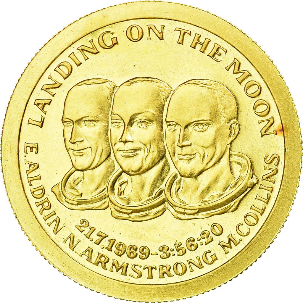 France, Medal, Landing on the Moon, History, 1969, Monnaie de Paris, MS(64)