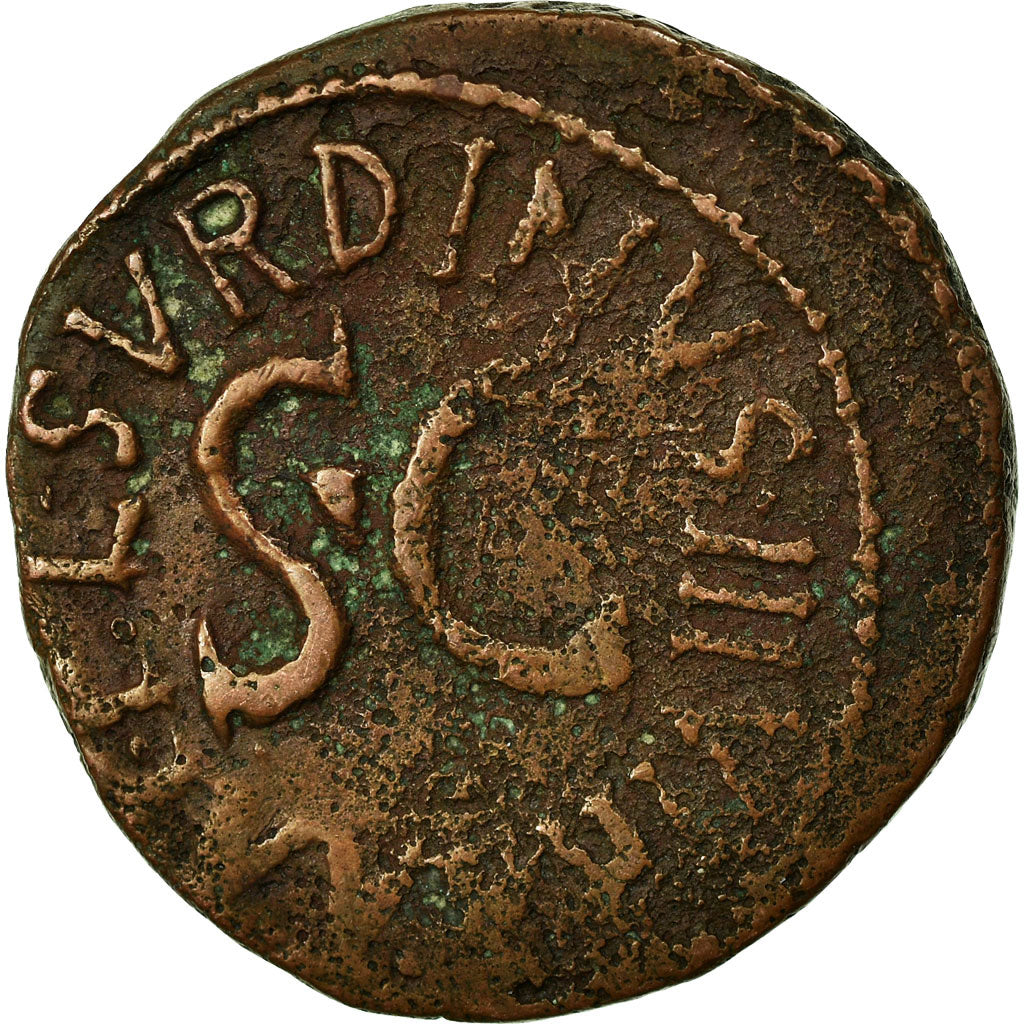 Coin, Augustus, As, 15 BC, Rome, VF(30-35), Bronze, RIC:386