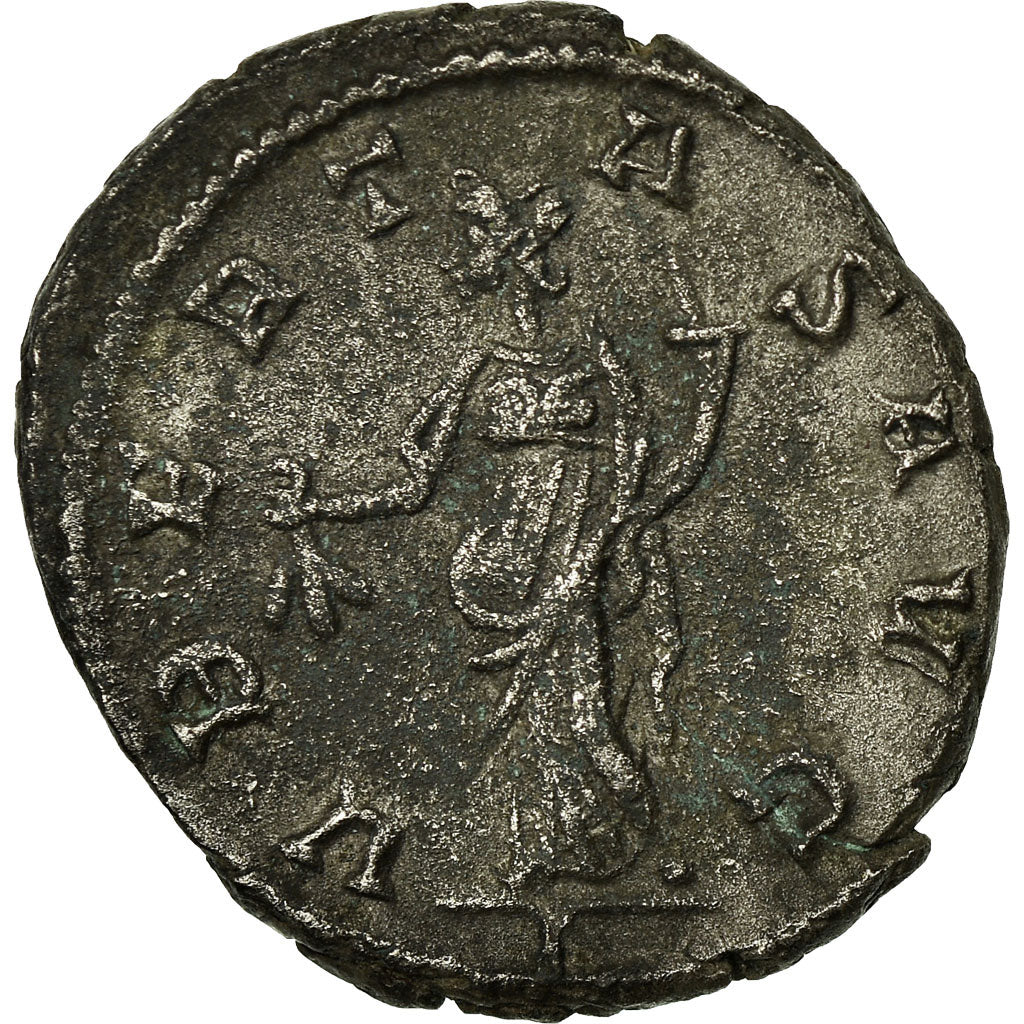 Coin, Postumus, Antoninianus, 267, Trier or Cologne, EF(40-45), Billon, RIC:330.