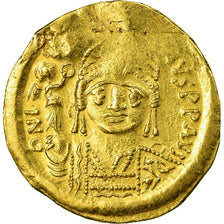 Coin, Justin II, Solidus, 565-578 AD, Constantinople, EF(40-45), Gold, Sear:345