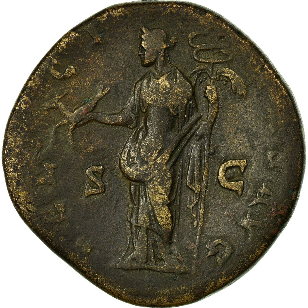 Coin, Antoninus Pius, Sestertius, 145-161, Rome, VF(30-35), Bronze, RIC:770