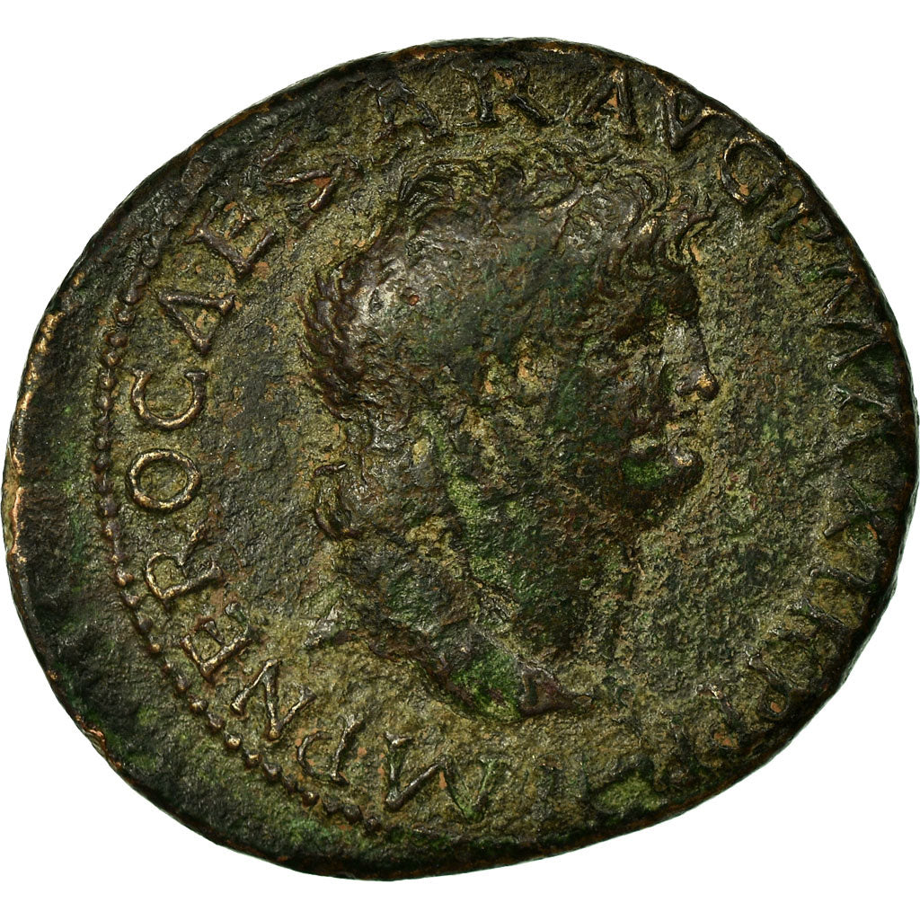 Coin, Nero, As, 64-67, Lyon - Lugdunum, VF(30-35), Copper, RIC:543