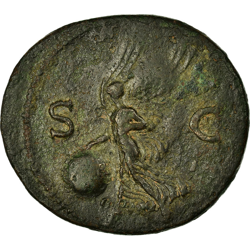 Coin, Nero, As, 64-67, Lyon - Lugdunum, VF(30-35), Copper, RIC:543