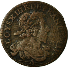 Münze, Frankreich, Louis XIII, Double Tournois, 1629, Paris, S+, Kupfer