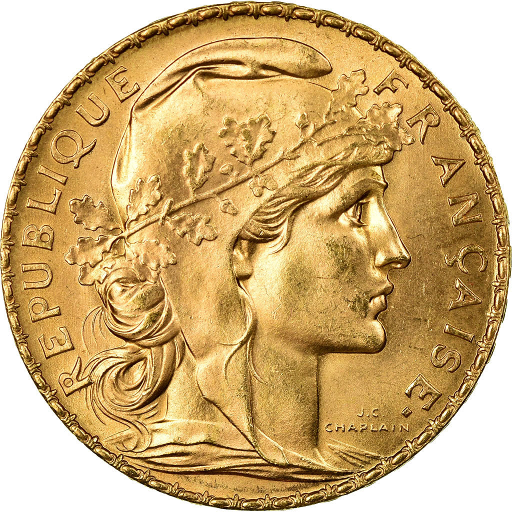 Moneta, Francia, Marianne, 20 Francs, 1912, SPL+, Oro, KM:857, Gadoury:1064a