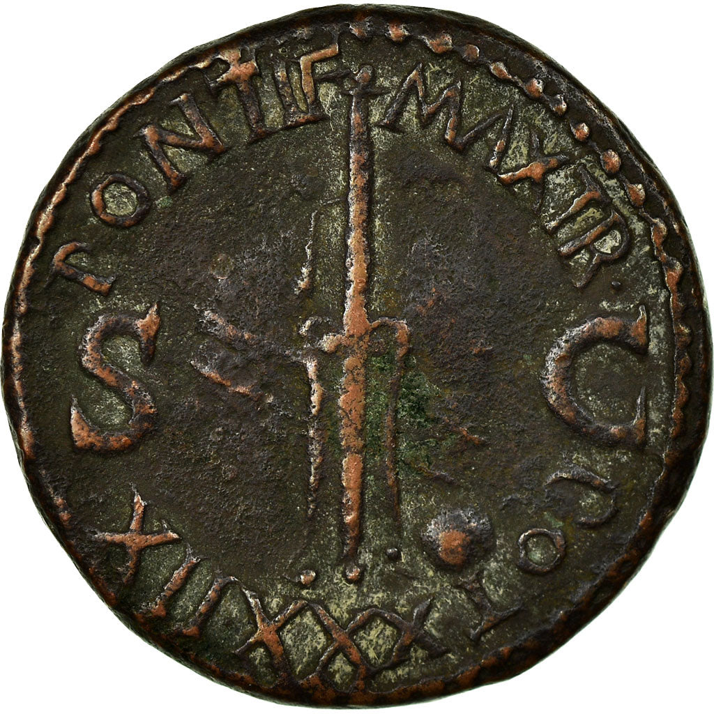 Coin, Tiberius, As, 36-37, Rome, VF(30-35), Bronze, RIC:64