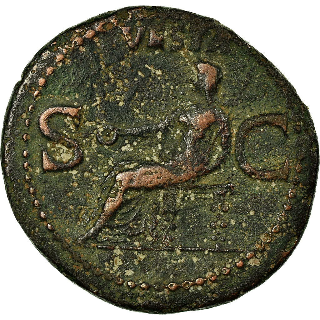 Coin, Caligula, As, 37-38, Rome, EF(40-45), Copper, RIC:38