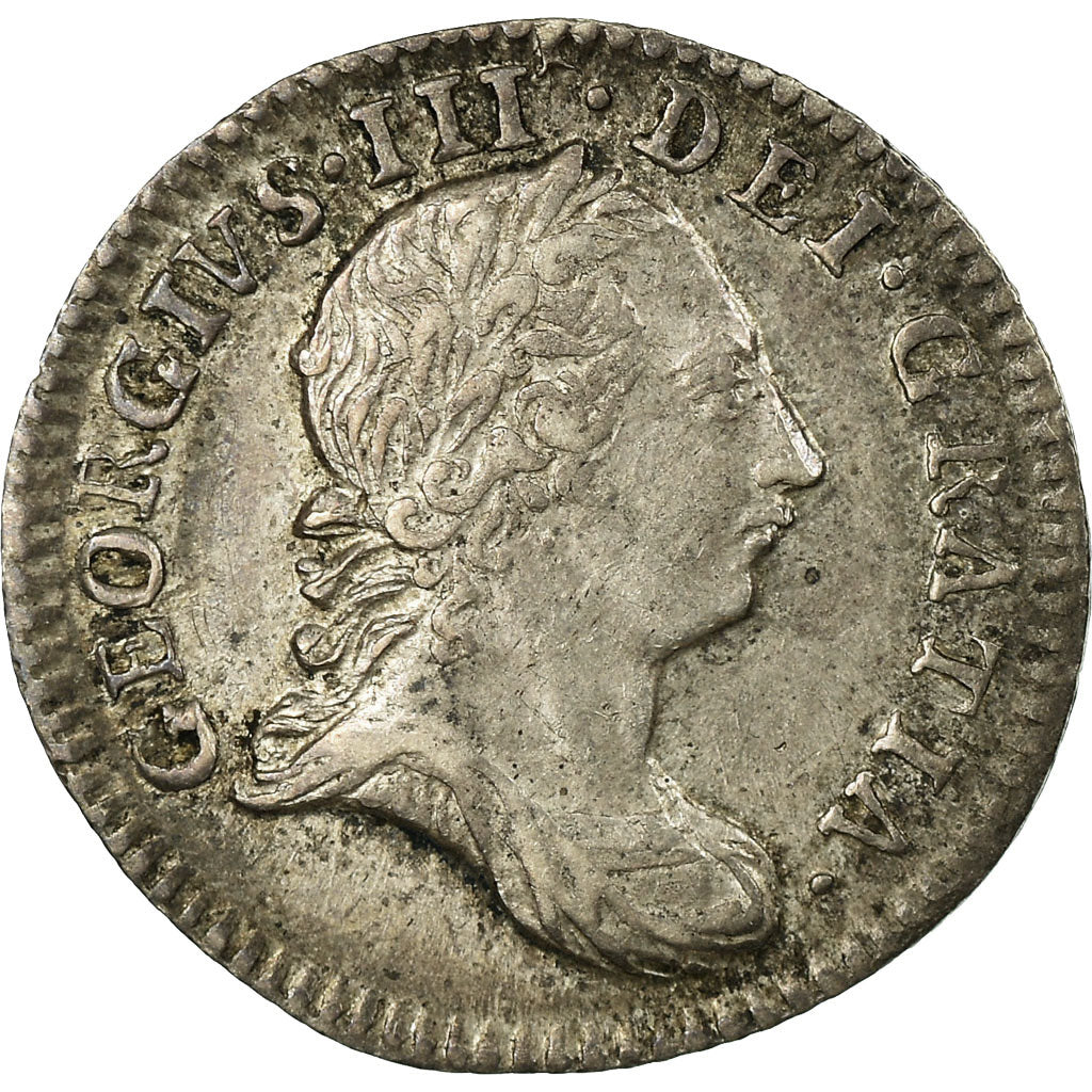 Coin, Great Britain, George III, 3 Pence, 1762, AU(50-53), Silver, KM:591
