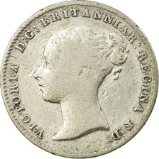 Coin, Great Britain, Victoria, 3 Pence, 1843, VF(20-25), Silver, KM:730