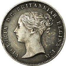 Coin, Great Britain, Victoria, 3 Pence, 1863, AU(50-53), Silver, KM:730