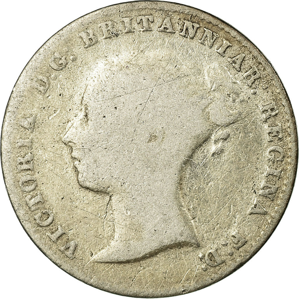Coin, Great Britain, Victoria, 3 Pence, 1866, F(12-15), Silver, KM:730