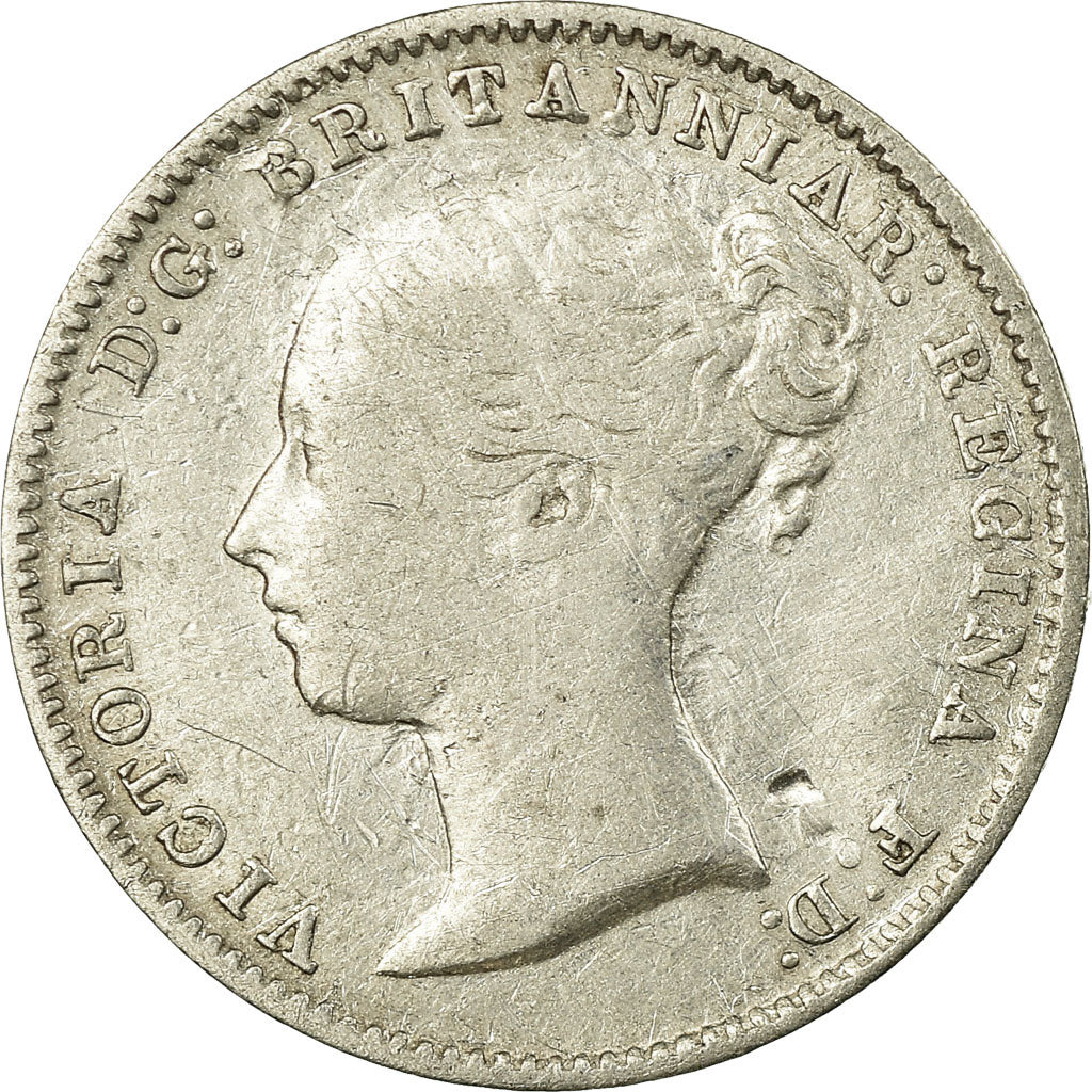 Coin, Great Britain, Victoria, 3 Pence, 1868, VF(30-35), Silver, KM:730