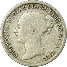 Coin, Great Britain, Victoria, 3 Pence, 1872, VF(20-25), Silver, KM:730