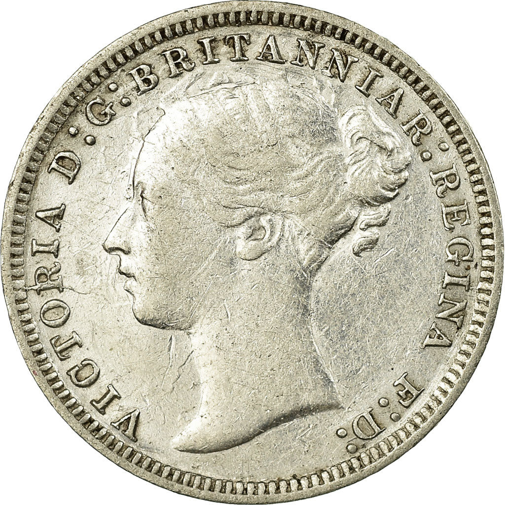 Coin, Great Britain, Victoria, 3 Pence, 1873, EF(40-45), Silver, KM:730