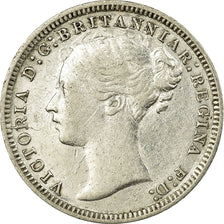 Coin, Great Britain, Victoria, 3 Pence, 1873, EF(40-45), Silver, KM:730