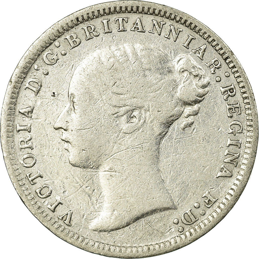 Coin, Great Britain, Victoria, 3 Pence, 1874, VF(30-35), Silver, KM:730