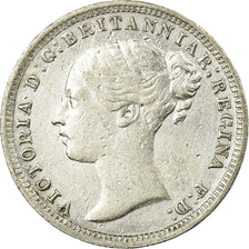 Coin, Great Britain, Victoria, 3 Pence, 1876, EF(40-45), Silver, KM:730
