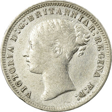 Coin, Great Britain, Victoria, 3 Pence, 1879, EF(40-45), Silver, KM:730