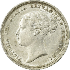 Coin, Great Britain, Victoria, 6 Pence, 1884, AU(50-53), Silver, KM:757