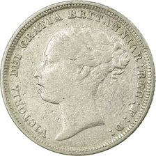 Coin, Great Britain, Victoria, 6 Pence, 1886, VF(30-35), Silver, KM:757