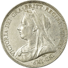 Coin, Great Britain, Victoria, 6 Pence, 1893, AU(50-53), Silver, KM:779