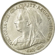 Coin, Great Britain, Victoria, 6 Pence, 1897, AU(50-53), Silver, KM:779