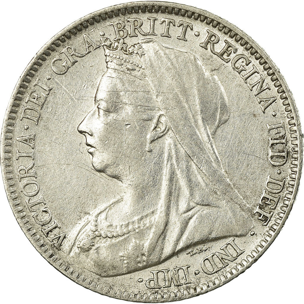 Coin, Great Britain, Victoria, 6 Pence, 1899, EF(40-45), Silver, KM:779