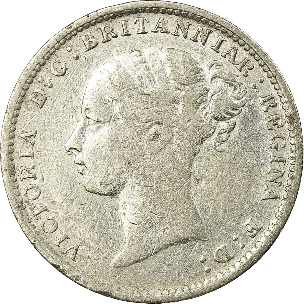 Coin, Great Britain, Victoria, 3 Pence, 1886, VF(30-35), Silver, KM:730