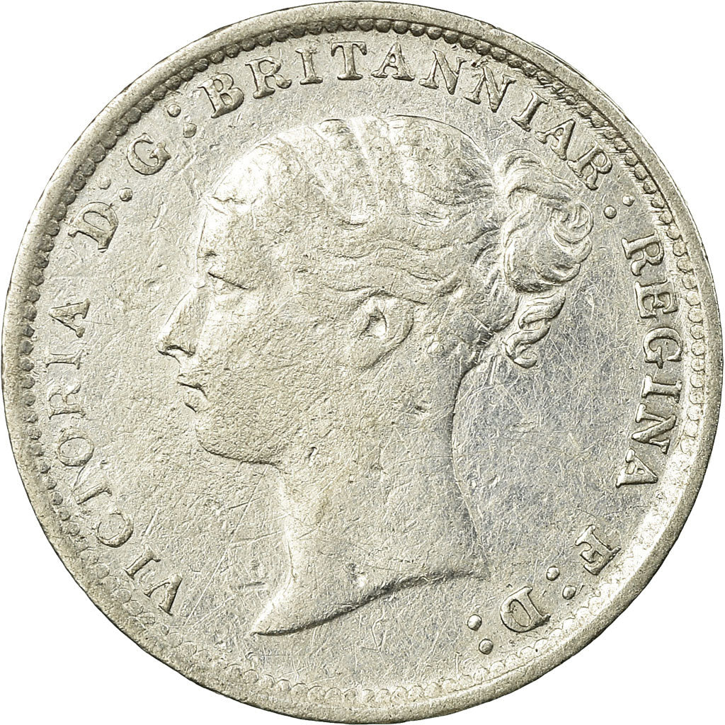 Coin, Great Britain, Victoria, 3 Pence, 1887, VF(30-35), Silver, KM:730