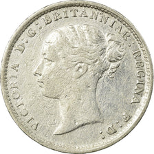 Coin, Great Britain, Victoria, 3 Pence, 1887, VF(30-35), Silver, KM:730