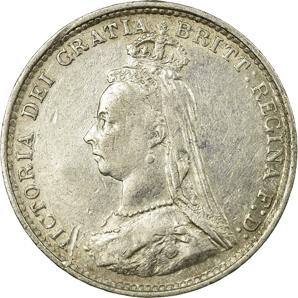Coin, Great Britain, Victoria, 3 Pence, 1887, EF(40-45), Silver, KM:758