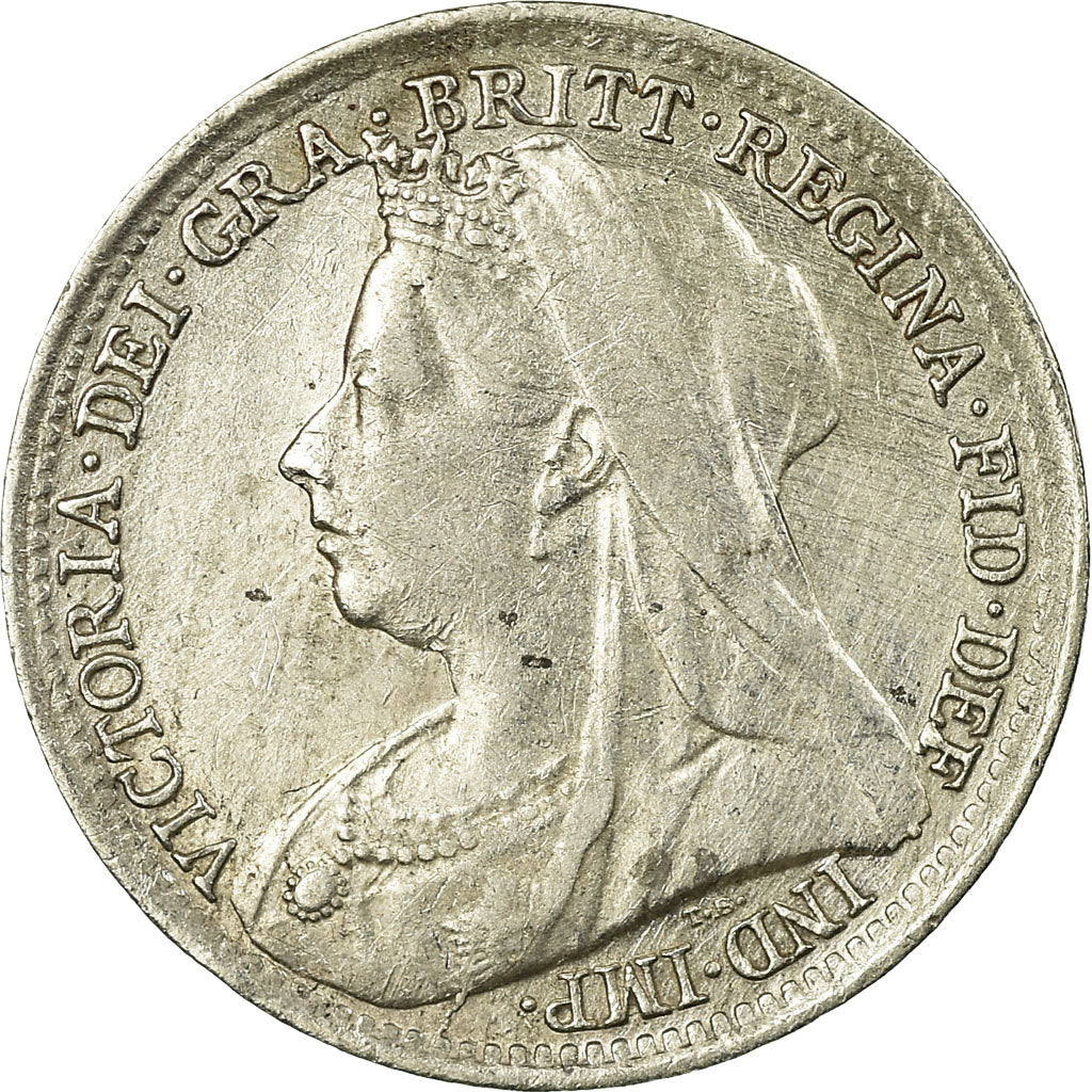 Coin, Great Britain, Victoria, 3 Pence, 1895, EF(40-45), Silver, KM:777