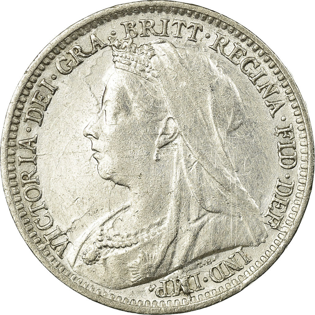 Coin, Great Britain, Victoria, 3 Pence, 1897, EF(40-45), Silver, KM:777