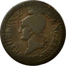 Moneta, Francia, Dupré, Centime, An 8 (1800), Paris, MB, Bronzo, KM:646