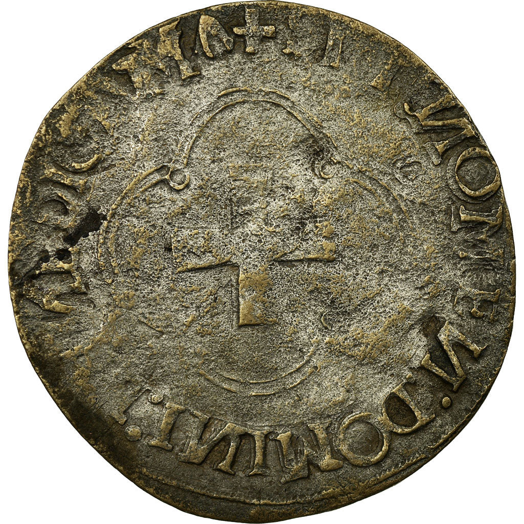 Coin, France, François Ier, Douzain à la croisette, Toulouse, VF(20-25)