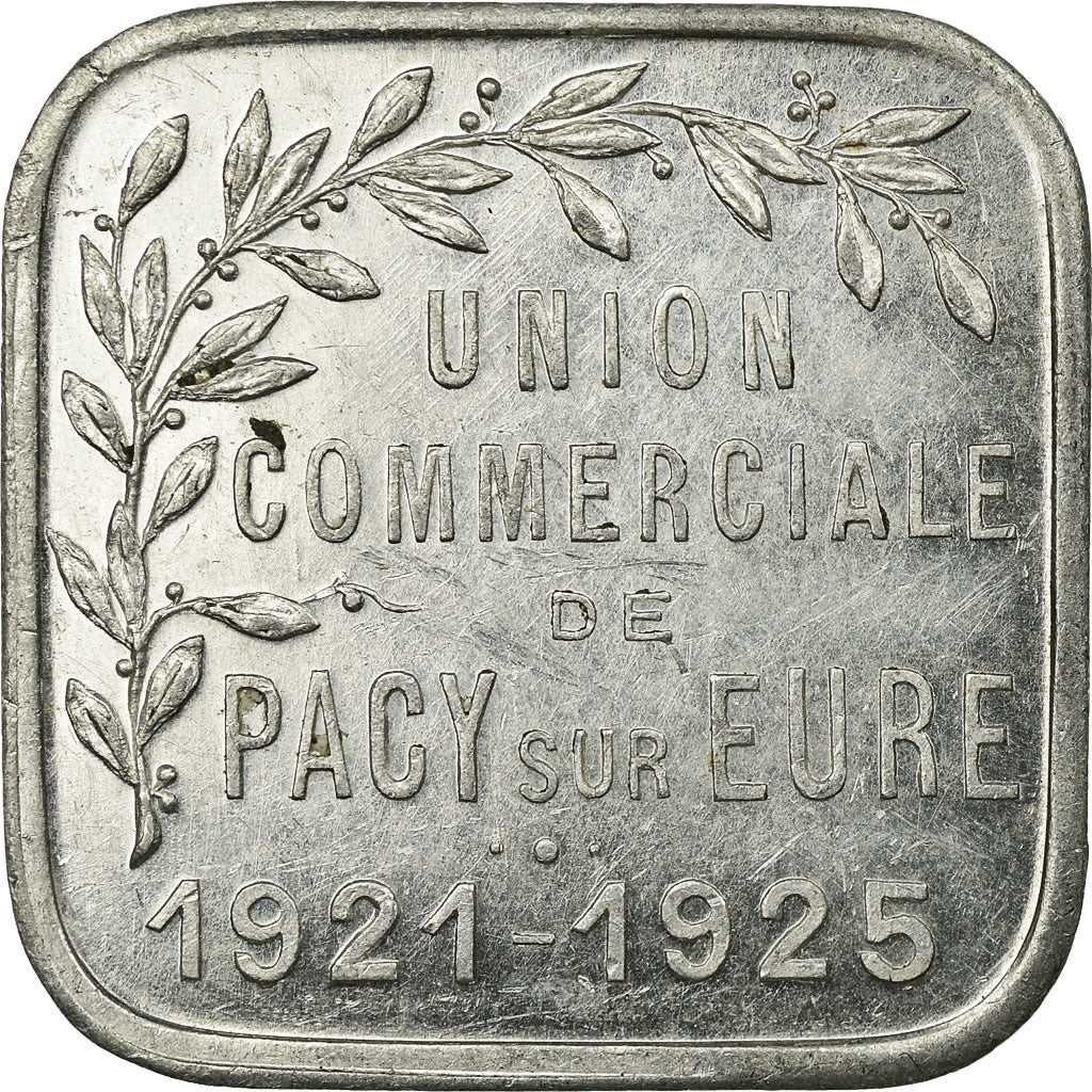 Coin, France, Union Commerciale, Pacy-sur-Eure, 25 Centimes, 1921-1925