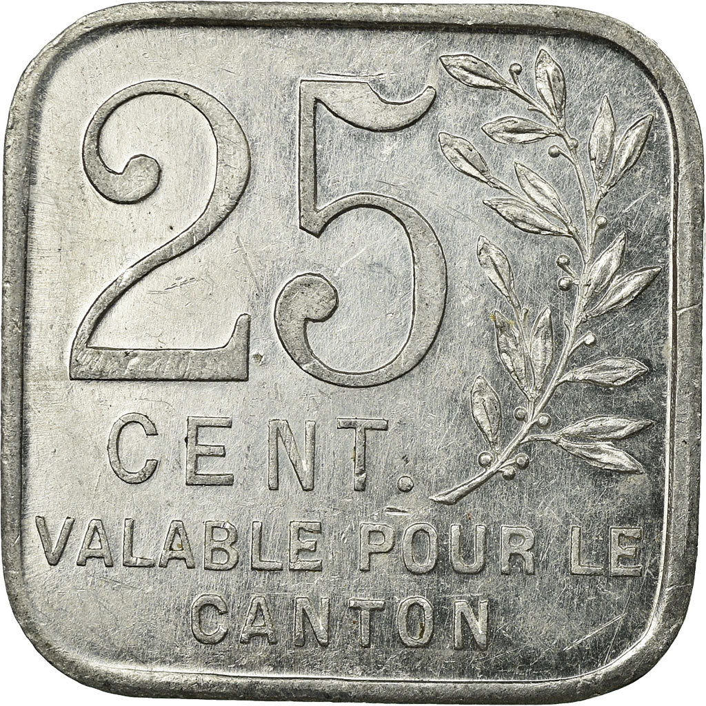 Coin, France, Union Commerciale, Pacy-sur-Eure, 25 Centimes, 1921-1925