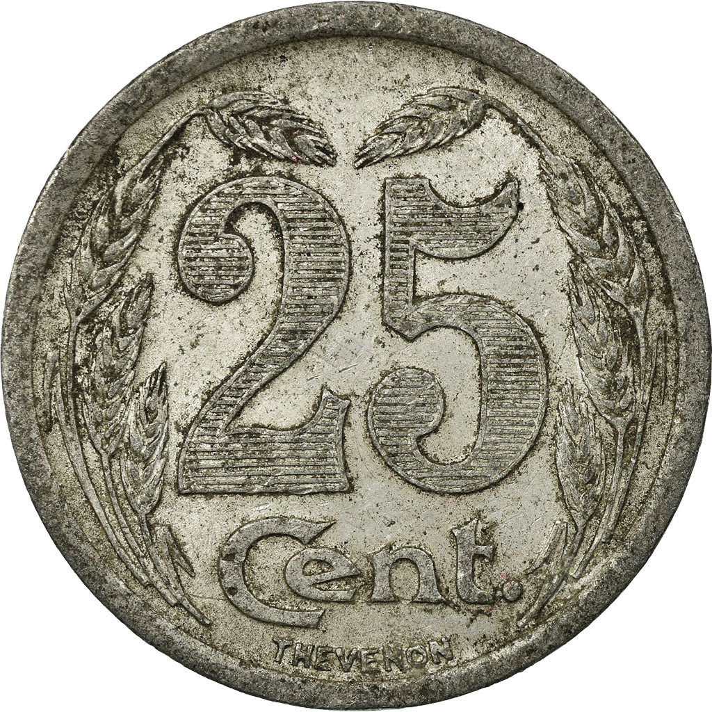 Moneta, Francja, Chambre de Commerce, Evreux, 25 Centimes, 1921, EF(40-45)