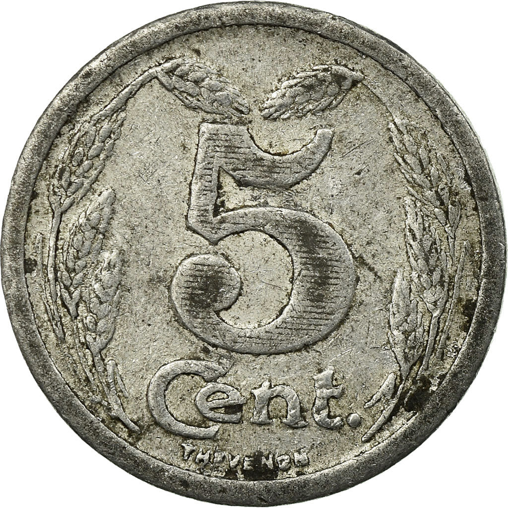 Coin, France, Chambre de Commerce, Evreux, 5 Centimes, 1921, VF(30-35)