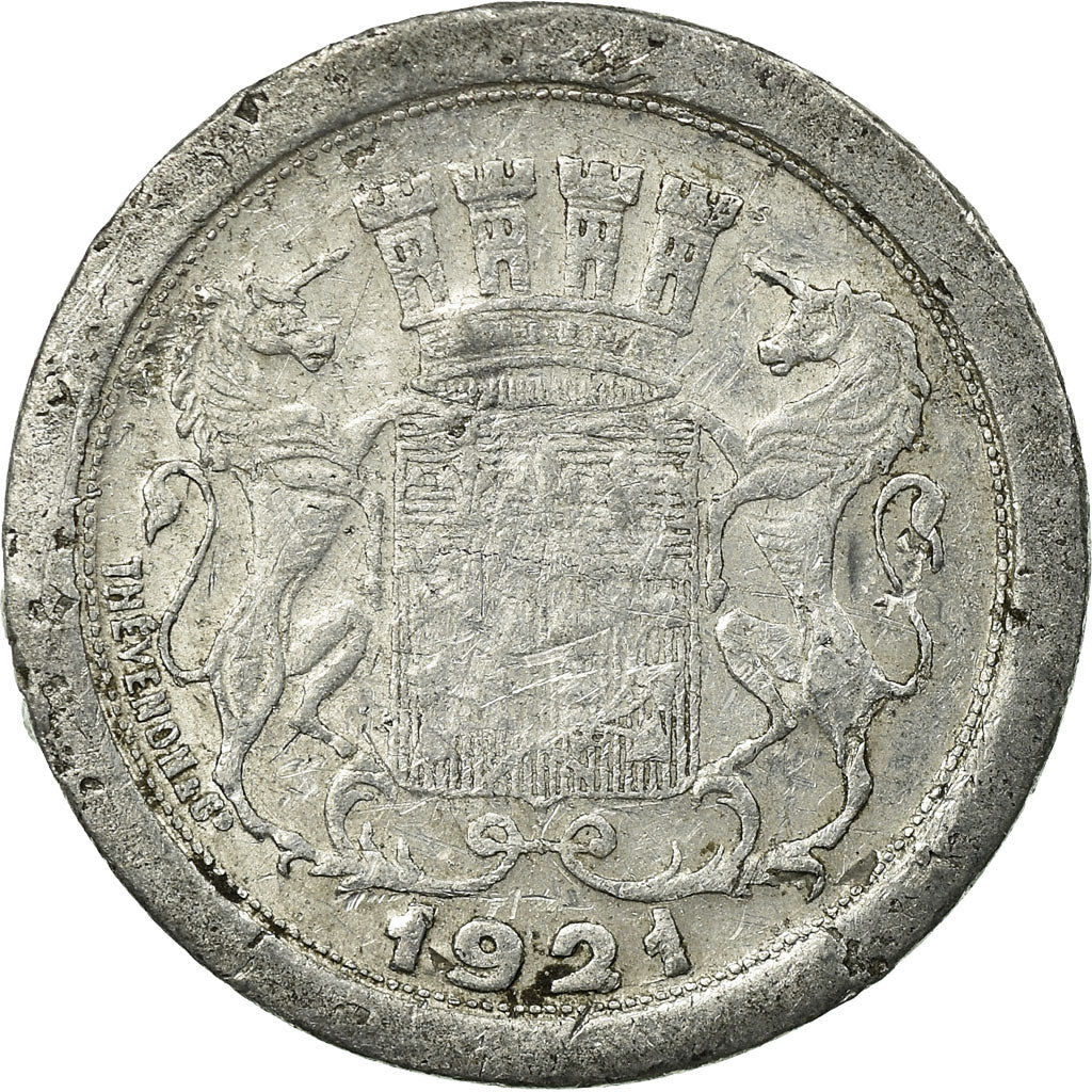 Monnaie, France, Chambre de Commerce, Amiens, 5 Centimes, 1921, TB, Aluminium