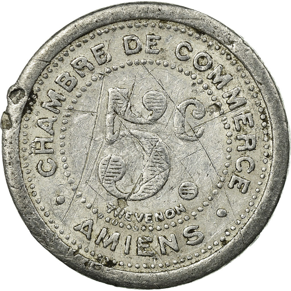Monnaie, France, Chambre de Commerce, Amiens, 5 Centimes, 1921, TB, Aluminium